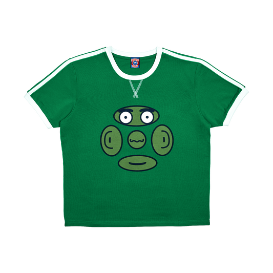 Green “Senses” Ringer T-Shirt