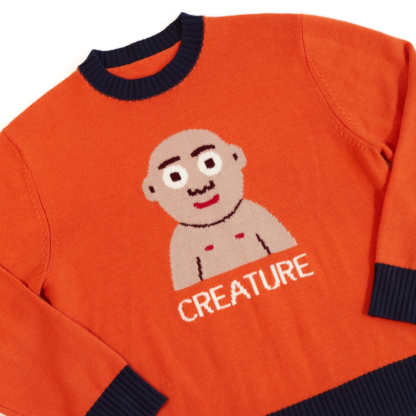 Orange "Creature" Sweater
