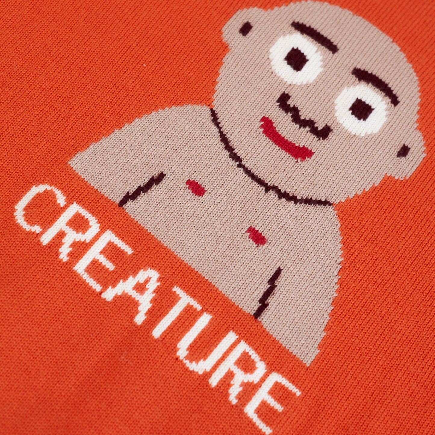 Orange "Creature" Sweater