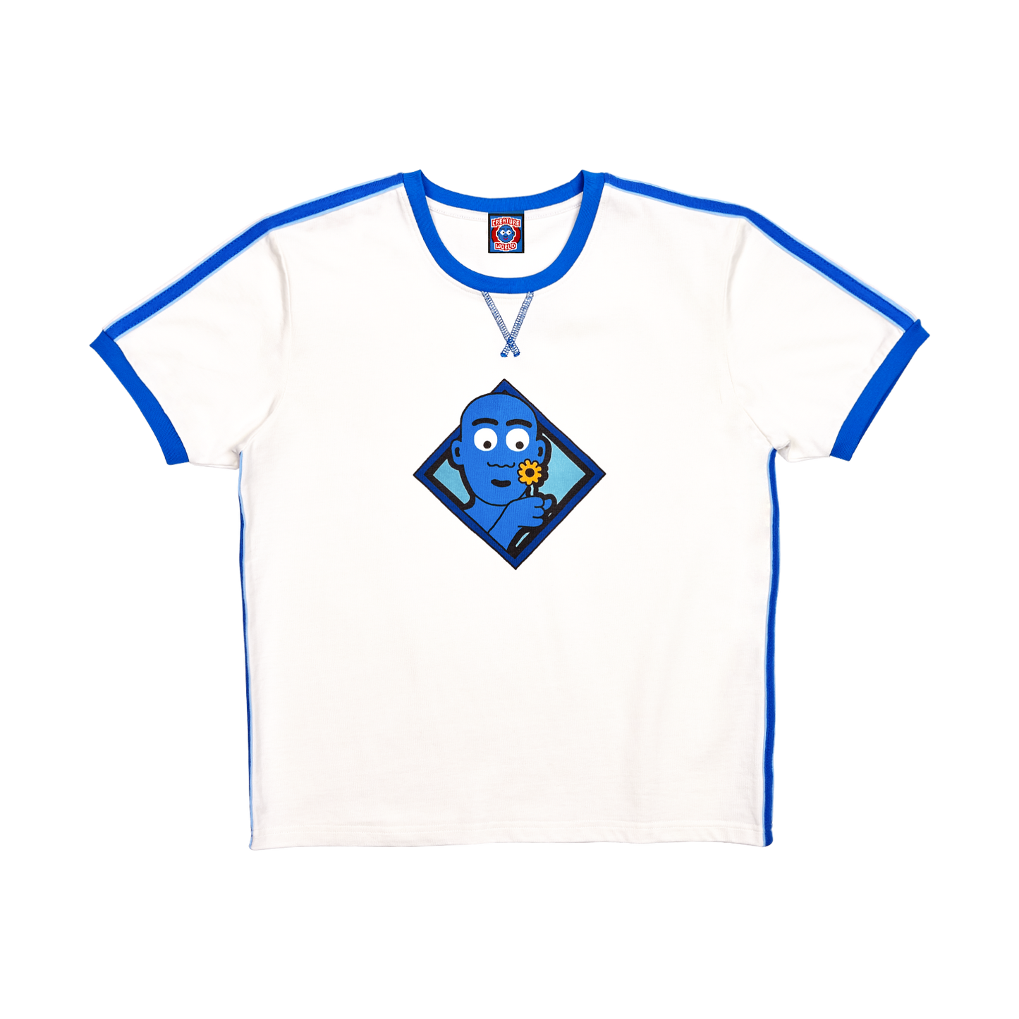 Blue “Diamond” Ringer T-Shirt
