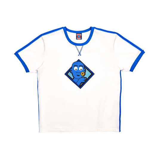 Blue “Diamond” Ringer T-Shirt