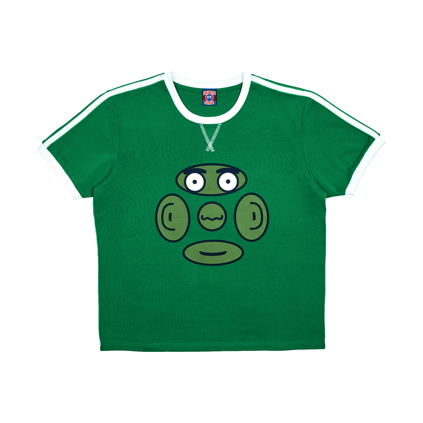 Green “Senses” Ringer T-Shirt