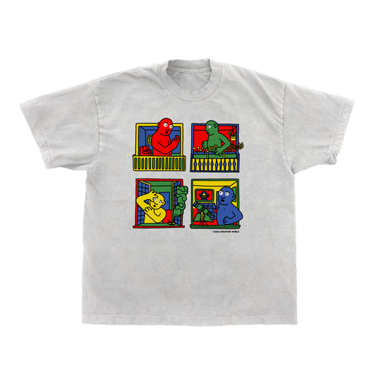 White "Windows" Tee